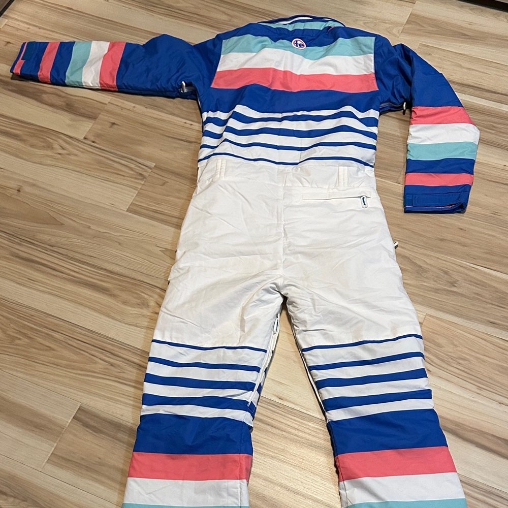 Tipsy Elves Blue and Pink Ski Suit S - Picture 10 of 16